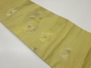 紙布金彩幾何学模様織出し名古屋帯